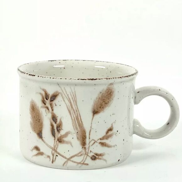 Set of 4 Stonehenge Midwinter Wild Oats Mugs Cups ENGLAND WEDGWOOD Vintage Boho - Picture 2 of 7